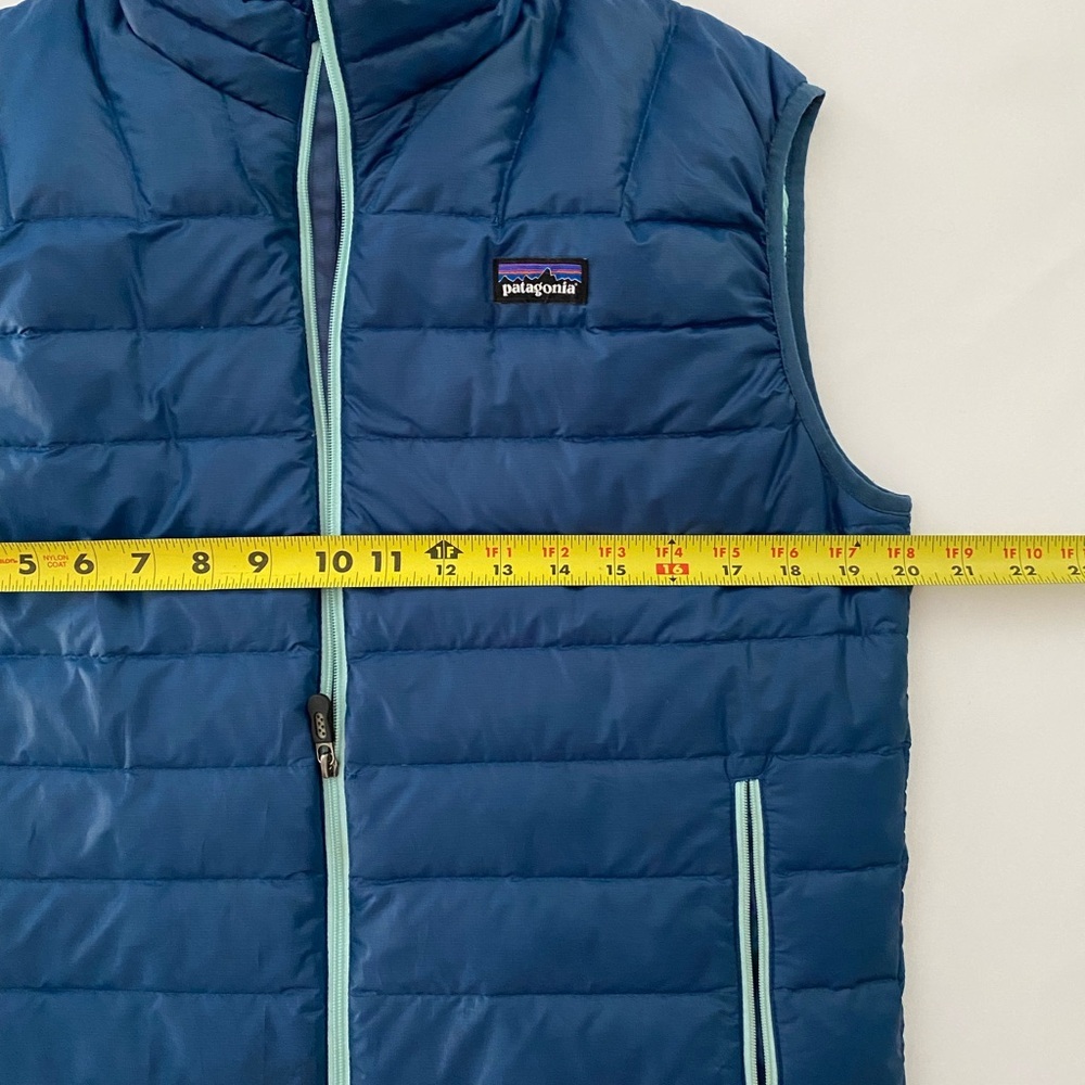 Patagonia Men’s Vest Down Sweater Vest Down Puffer Winter Vest Blue size Small - Picture 5 of 15